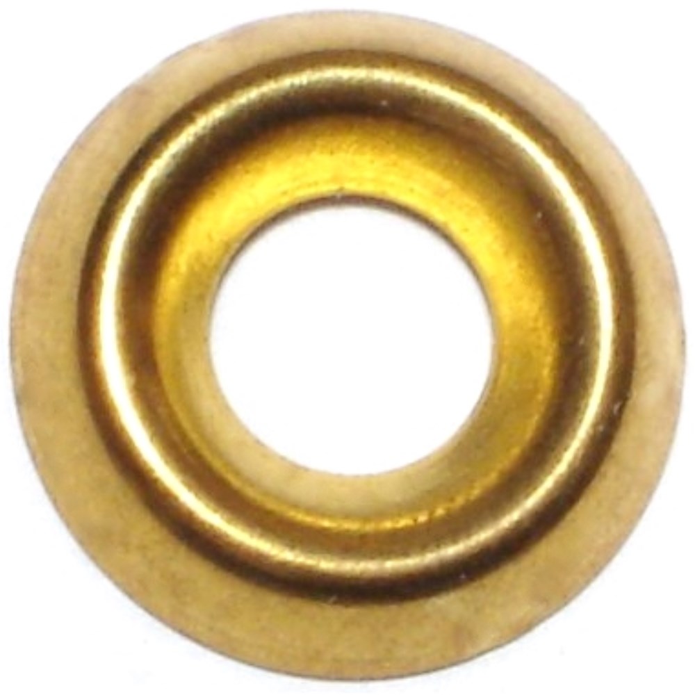 Midwest Fastener 12 x 17/64\" x 21/32\" Brass Finishing Washers