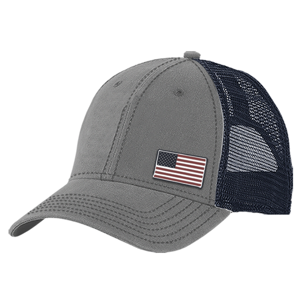 RK Americana Men's Mini American Flag Cap Medium Grey AMPCAP68