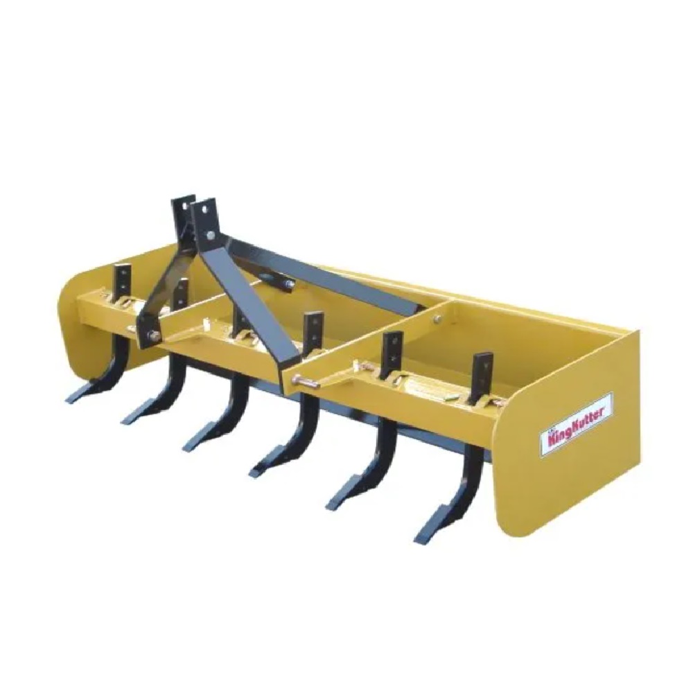 King Kutter 5.5' Box Blade with 6 Shanks, Yellow BB66YK Rural King