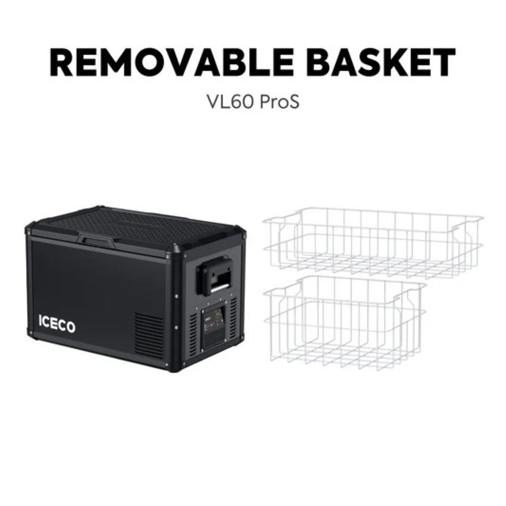 Iceco Aluminum Single Zone Portable Cooler, 63.4 QT, Black