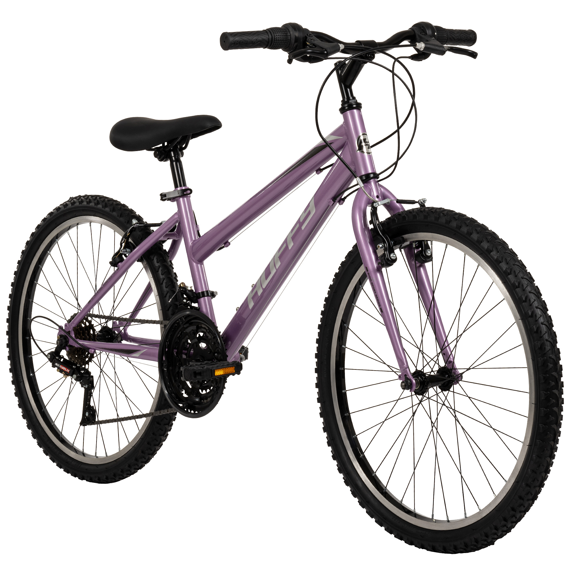 Huffy Granite 24-inch Women's Mountain Bike with 15 speeds, Purple