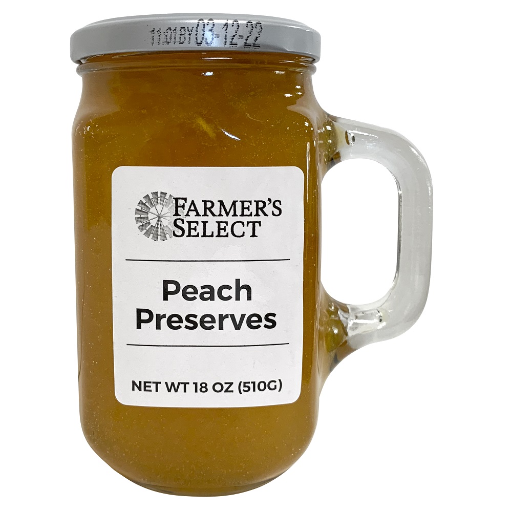 Farmer's Select Peach Preserve. 18 oz. Rural King