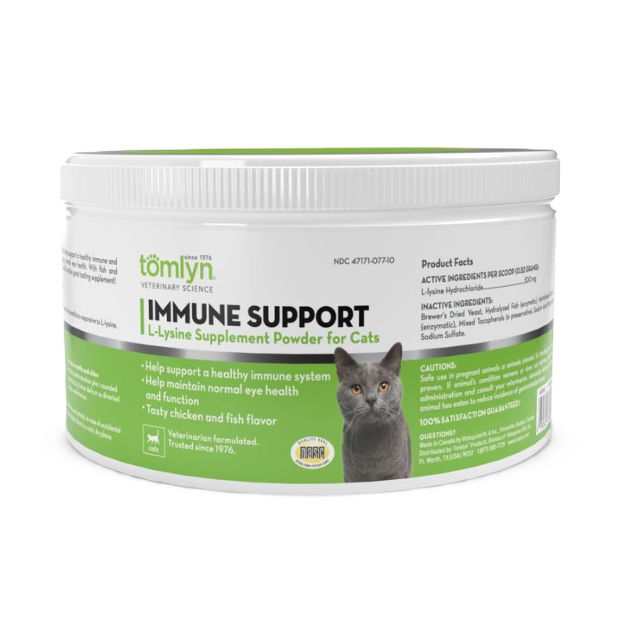 Tomlyn L‑Lysine Immune Support Chicken and Fish Flavored Powder