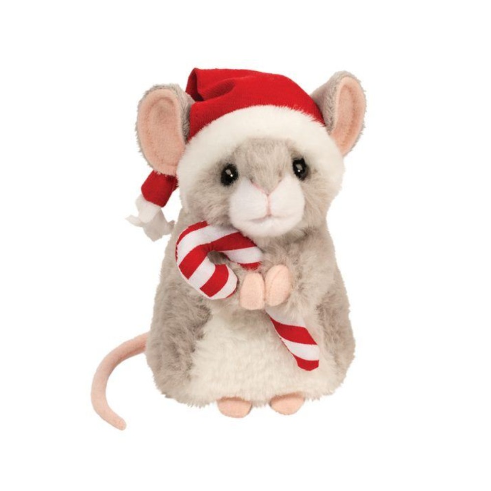Merrie Mouse with Santa Hat & Candy Cane Plush | Rural King