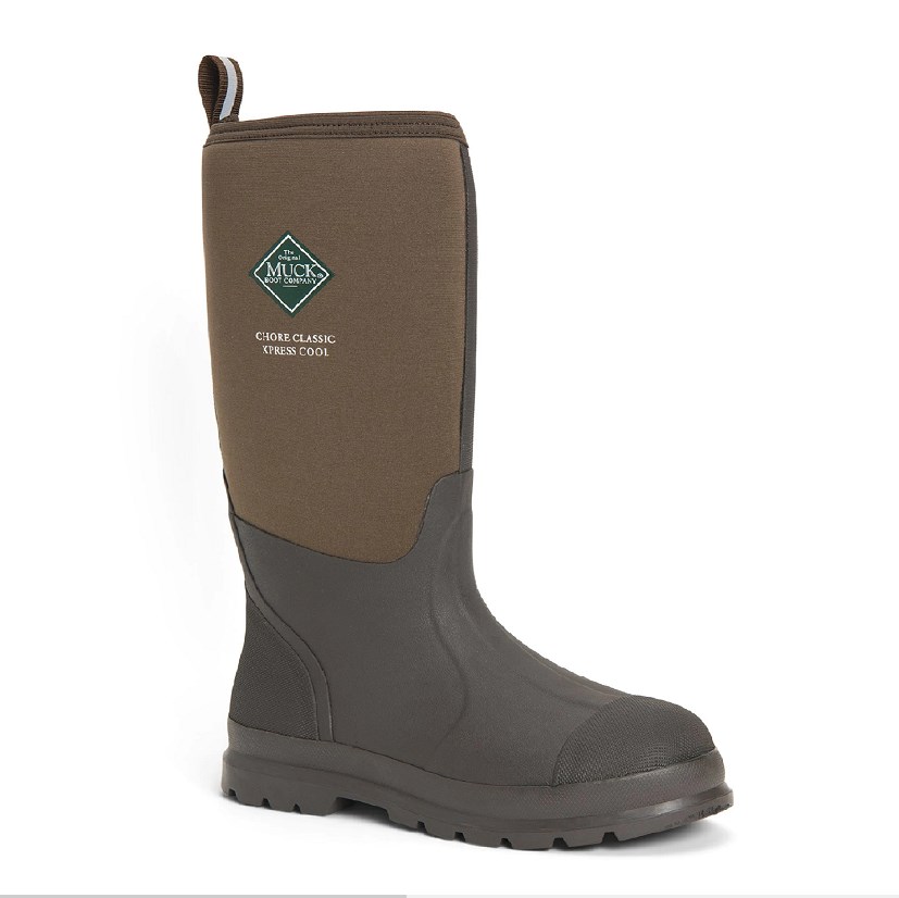 Muck Men's Chore Classic Tall Xpress Cool Boot, Bark CHHC900BRN